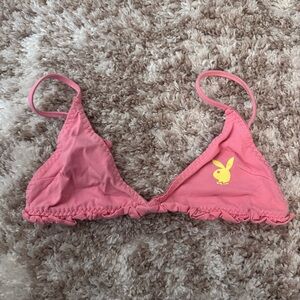 PLAYBOY Pink Ruffle Bralette
